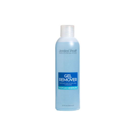 Засіб для зняття гель-лаку Морські мінерали 200 мл Jerden Proff Gel Remover