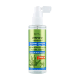 Укрепляющий тоник против выпадения волос Joanna Cannabis Seed Oil Vital Hair Complex 100 мл