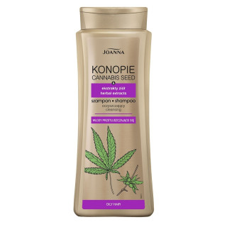 Очищаючий шампунь для жирного волосся Joanna Cannabis Seed Shampoo 400 мл