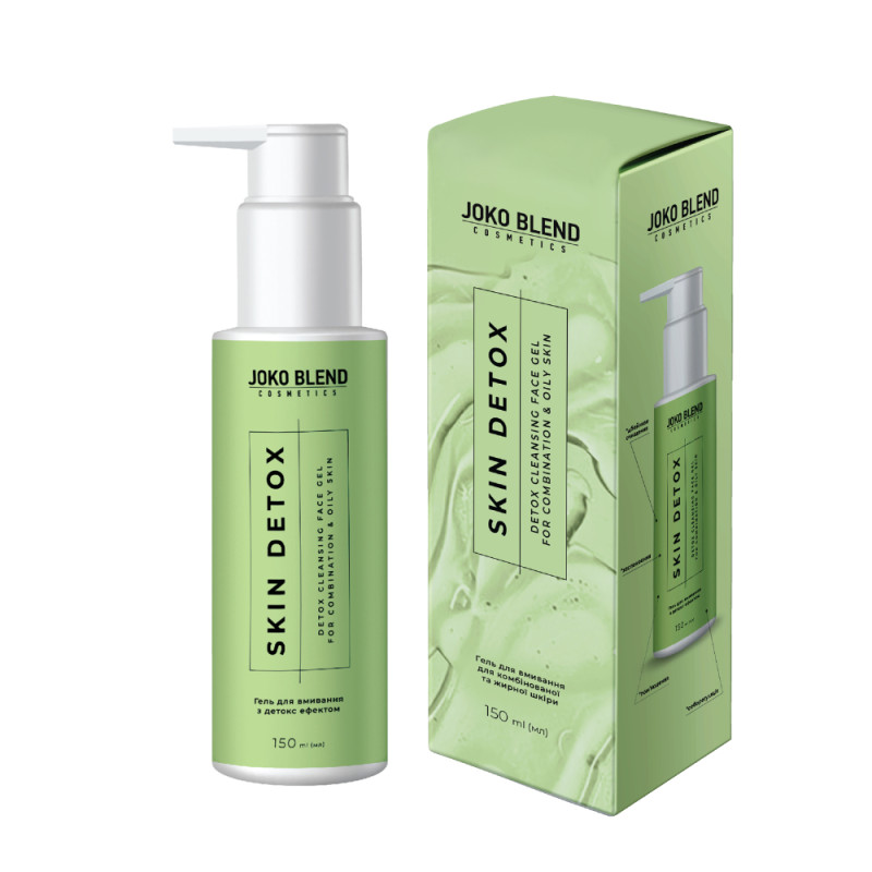 Гель для вмивання для комбінованої та жирної шкіри Skin Detox Joko Blend 150 мл Гель для вмивання для комбінованої та жирної шкіри Skin Detox Joko Blend 150 мл