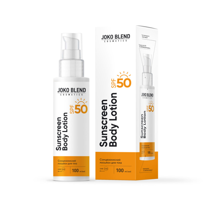 Сонцезахисний лосьйон для тіла SPF 50 Joko Blend 100 мл Сонцезахисний лосьйон для тіла SPF 50 Joko Blend 100 мл