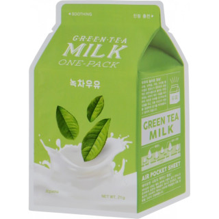 Тканинна маска із зеленим чаєм A'pieu Green Tea Milk One-Pack Face Mask 21 г