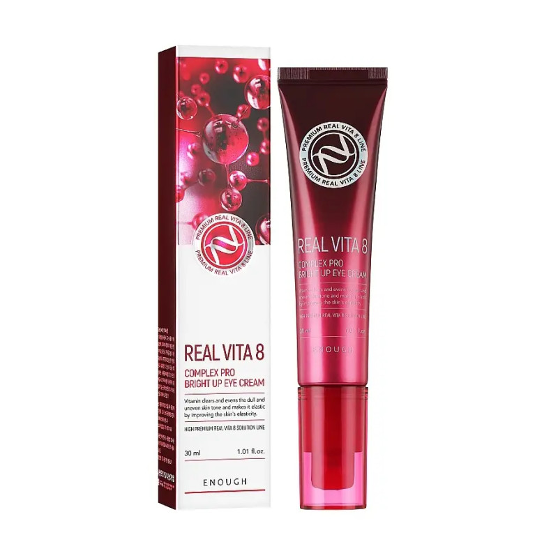 Крем з вітамінами для шкіри навколо очей Enough Real Vita 8 Complex Pro Bright Up Eye Cream 30 мл Крем з вітамінами для шкіри навколо очей Enough Real Vita 8 Complex Pro Bright Up Eye Cream 30 мл