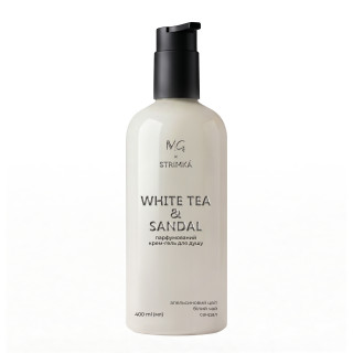 Парфумований крем-гель для душу White tea & Sandal MG & STRIMKA 400 мл