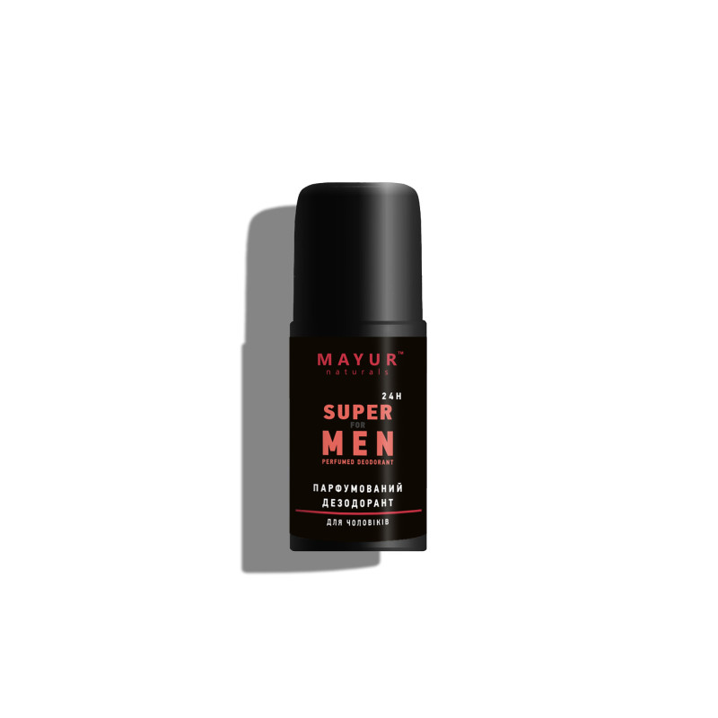 Дезодорант чоловічий парфумований натуральний Mayur "Super for men" 50 мл Дезодорант чоловічий парфумований натуральний Mayur "Super for men" 50 мл