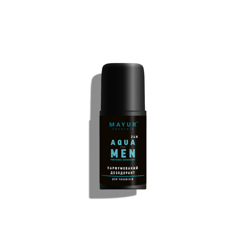Дезодорант чоловічий парфумований натуральний Mayur "Aqua for men" 50 мл Дезодорант чоловічий парфумований натуральний Mayur "Aqua for men" 50 мл