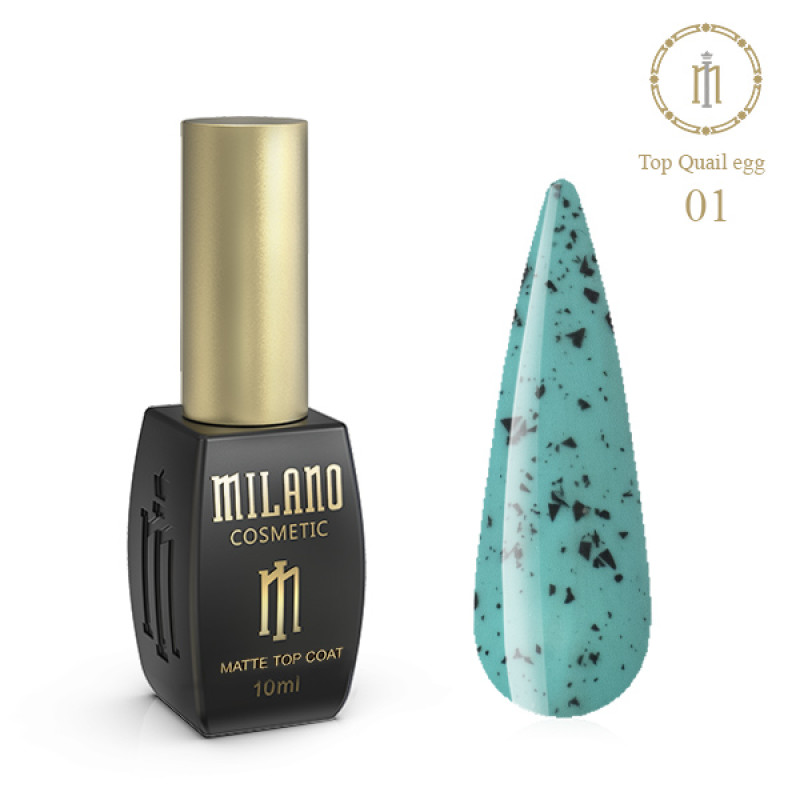 Матовый топ №01 Milano Quail Egg Top 10 мл Матовый топ №01 Milano Quail Egg Top 10 мл