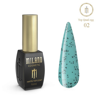 Матовий топ №02 Milano Quail Egg Top 10 мл