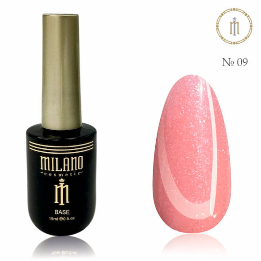Рідкий полігель з шимером №09 Milano Liquid Polygel 15 мл