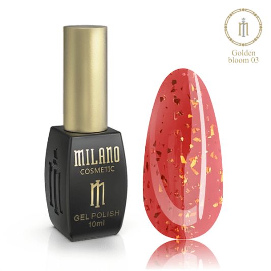 База кольорова з золотою поталью №03 Milano Golden Bloom 10 мл