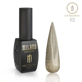 Гель-лак №02 Milano Disco Cat Eye 8 мл