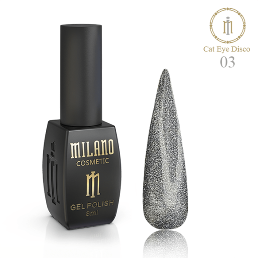 Гель-лак №03 Milano Disco Cat Eye 8 мл
