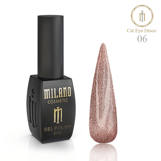 Гель-лак №06 Milano Disco Cat Eye 8 мл