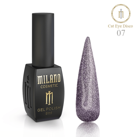 Гель-лак №07 Milano Disco Cat Eye 8 мл