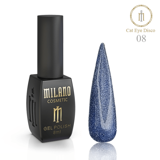 Гель-лак №08 Milano Disco Cat Eye 8 мл