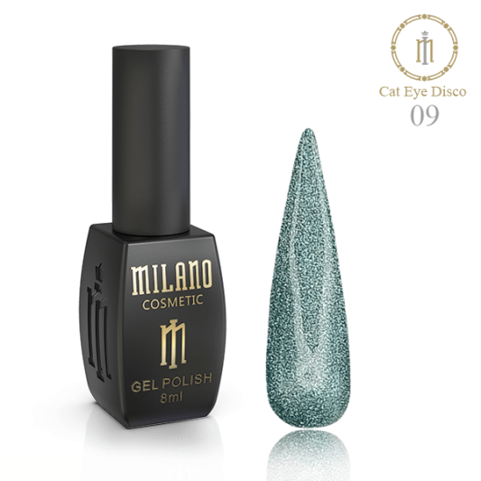 Гель-лак №09 Milano Disco Cat Eye 8 мл