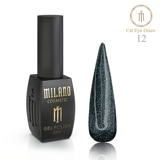 Гель-лак №12 Milano Disco Cat Eye 8 мл
