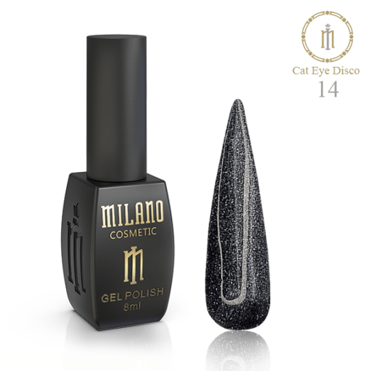 Гель-лак №14 Milano Disco Cat Eye 8 мл