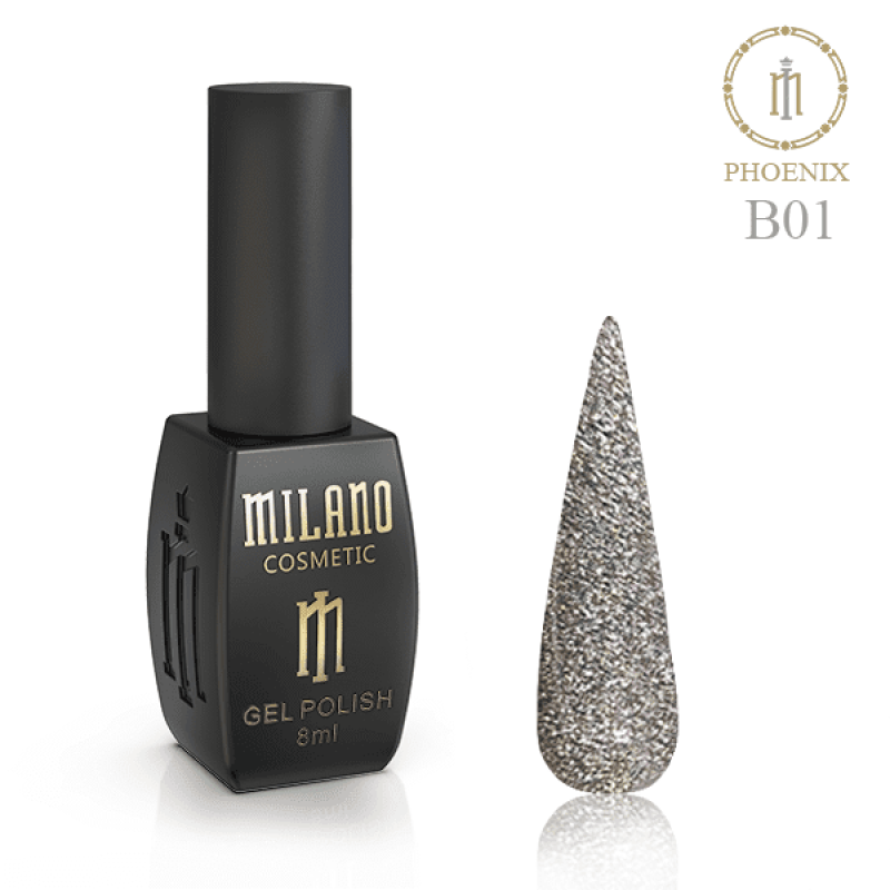 Гель-лак Milano Phoenix B01 8мл Гель-лак Milano Phoenix B01 8мл