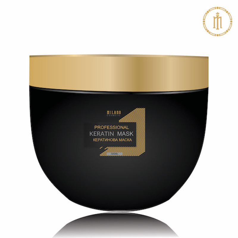 Маска для волосся з кератином Milano Cosmetic 500 мл Маска для волосся з кератином Milano Cosmetic 500 мл