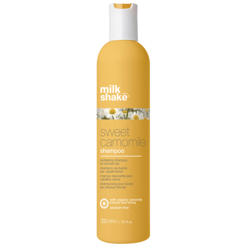 Шампунь для світлого волосся з екстрактом ромашки Milk Shake Sweet Camomile Shampoo 300 мл Шампунь для світлого волосся з екстрактом ромашки Milk Shake Sweet Camomile Shampoo 300 мл