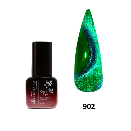 Гель-лак 9D ефект котяче око №902 Nails Molekula 6 мл
