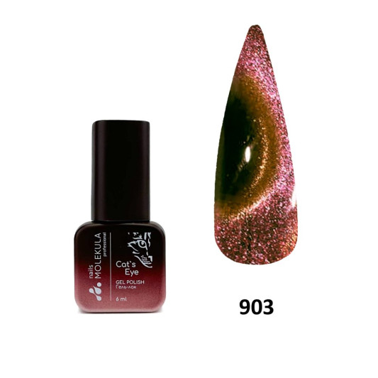 Гель-лак 9D ефект котяче око №903 Nails Molekula 6 мл