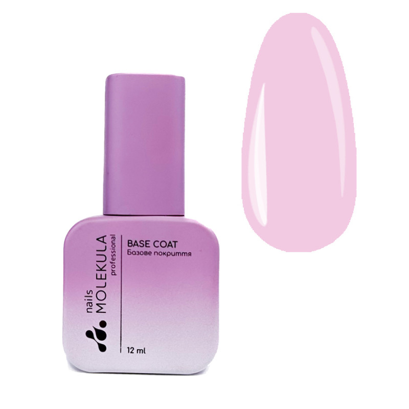 База рожева Base Nude hued Nails Molekula 12 мл База рожева Base Nude hued Nails Molekula 12 мл