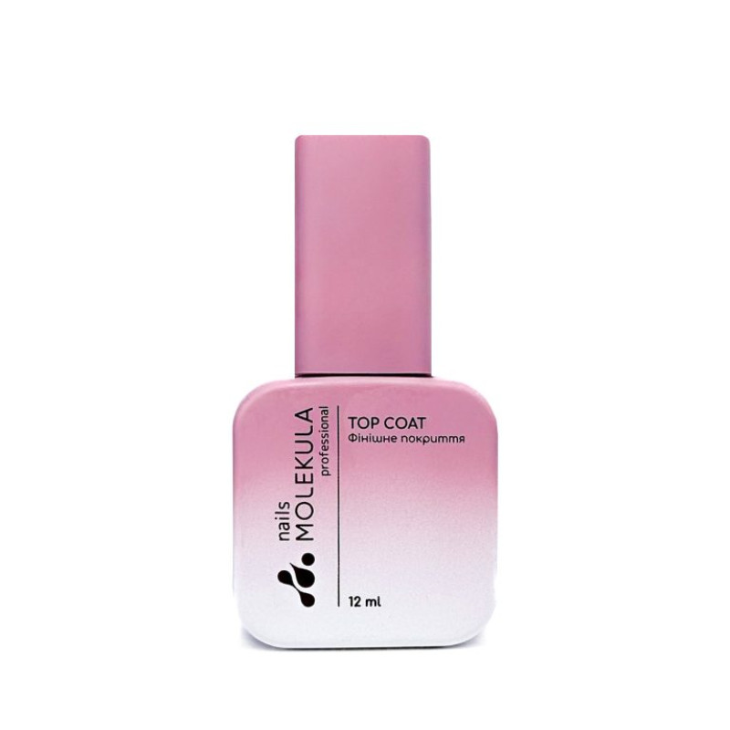Каучуковий топ з блиском без липкого шару Top Rubber Shine no sticky Nails Molekula 12 мл Каучуковий топ з блиском без липкого шару Top Rubber Shine no sticky Nails Molekula 12 мл