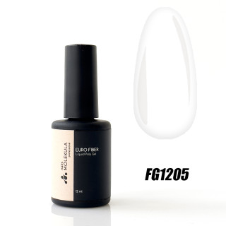 Моделююча гель-база Pale Milk (молочна) Nails Molekula Euro Fiber Gel 12 мл