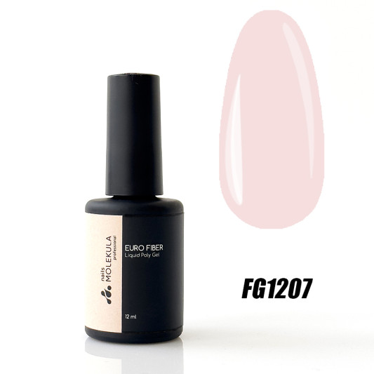 Моделирующая гель-база Berry Shake (ягодный шейк) Nails Molekula Euro Fiber Gel 12 мл