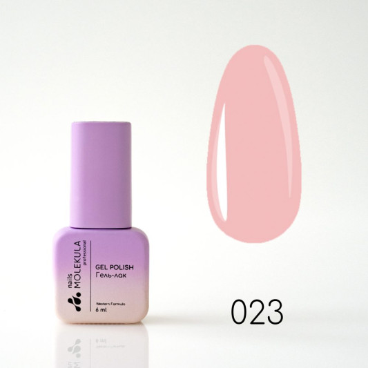 Гель-лак Gel Polish №023 Рожевий френч Nails Molekula 6 мл