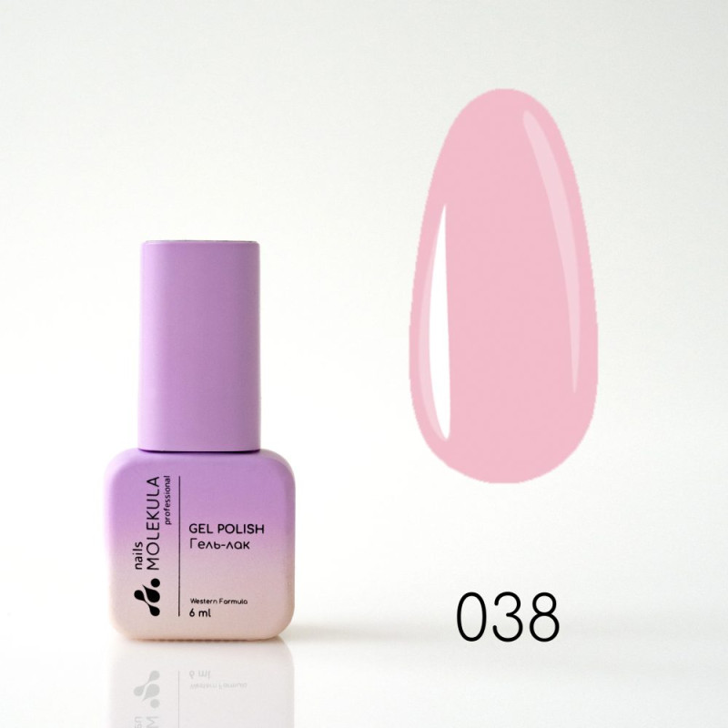 Гель-лак Gel Polish №038 Лиловый френч Nails Molekula 6 мл Гель-лак Gel Polish №038 Лиловый френч Nails Molekula 6 мл