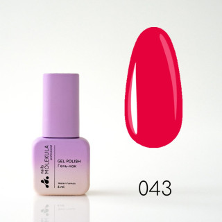 Гель-лак Gel Polish №043 Яскрава малина Nails Molekula 6 мл