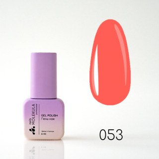 Гель-лак Gel Polish №053 Яскравий Кораловий Nails Molekula 6 мл