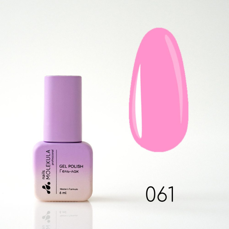 Гель-лак Gel Polish №061 Розовая фуксия Nails Molekula 6 мл Гель-лак Gel Polish №061 Розовая фуксия Nails Molekula 6 мл