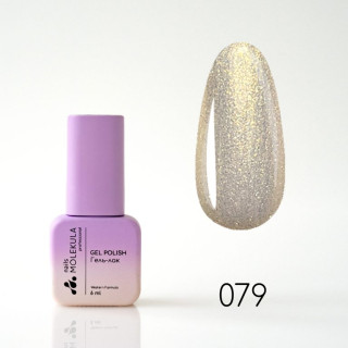 Гель-лак Gel Polish №079 Хамелеон золото Nails Molekula 6 мл