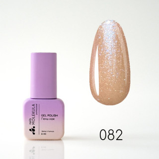 Гель-лак Gel Polish №082 Хамелеон персиковий з блакитним відливом Nails Molekula 6 мл
