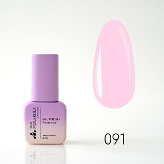Гель-лак Gel Polish №091 Рожево фіолетовий натюрель Nails Molekula 6 мл