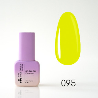 Гель-лак Gel Polish №095 Лимонний неон Nails Molekula 6 мл
