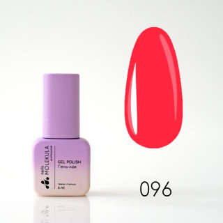 Гель-лак Gel Polish №096 Рожево кораловий неон Nails Molekula 6 мл