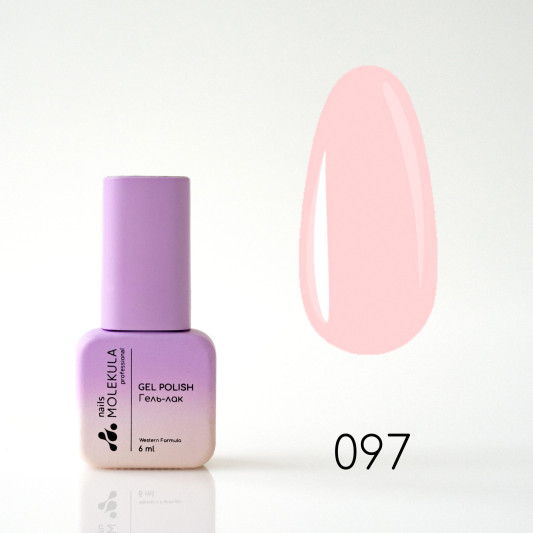 Гель-лак Gel Polish №097 Рожеве мереживо Nails Molekula 6 мл