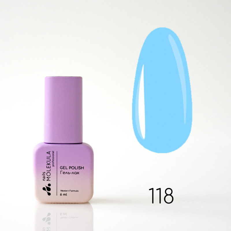 Гель-лак Gel Polish №118 Морская волна Nails Molekula 6 мл Гель-лак Gel Polish №118 Морская волна Nails Molekula 6 мл