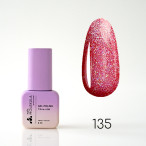 Гель-лак Gel Polish №135 Красный с голографическими блестками Nails Molekula 6 мл Гель-лак Gel Polish №135 Красный с голографическими блестками Nails Molekula 6 мл