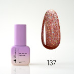 Гель-лак Gel Polish №137 Кавовий з голографічними блискітками Nails Molekula 6 мл Гель-лак Gel Polish №137 Кавовий з голографічними блискітками Nails Molekula 6 мл