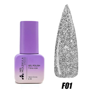 Гель-лак Nails Molekula Flash effect collection №F01 6 мл
