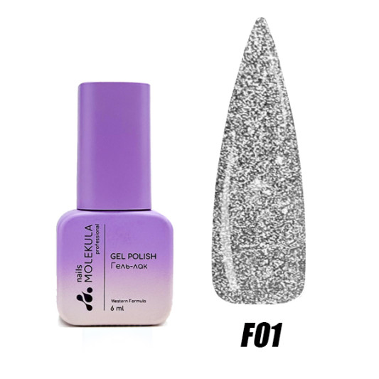 Гель-лак Nails Molekula Flash effect collection №F01 6 мл