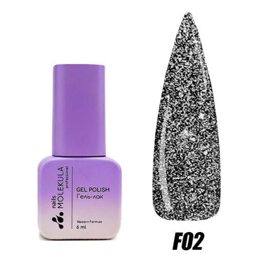 Гель-лак Nails Molekula Flash effect collection №F02 6 мл