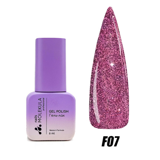 Гель-лак Nails Molekula Flash effect collection №F07 6 мл