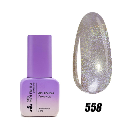 Гель-лак Holographic №558 Nails Molekula 6 мл
